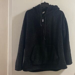 PINK Victoria's Secret Sz L Black‎ Hoodie